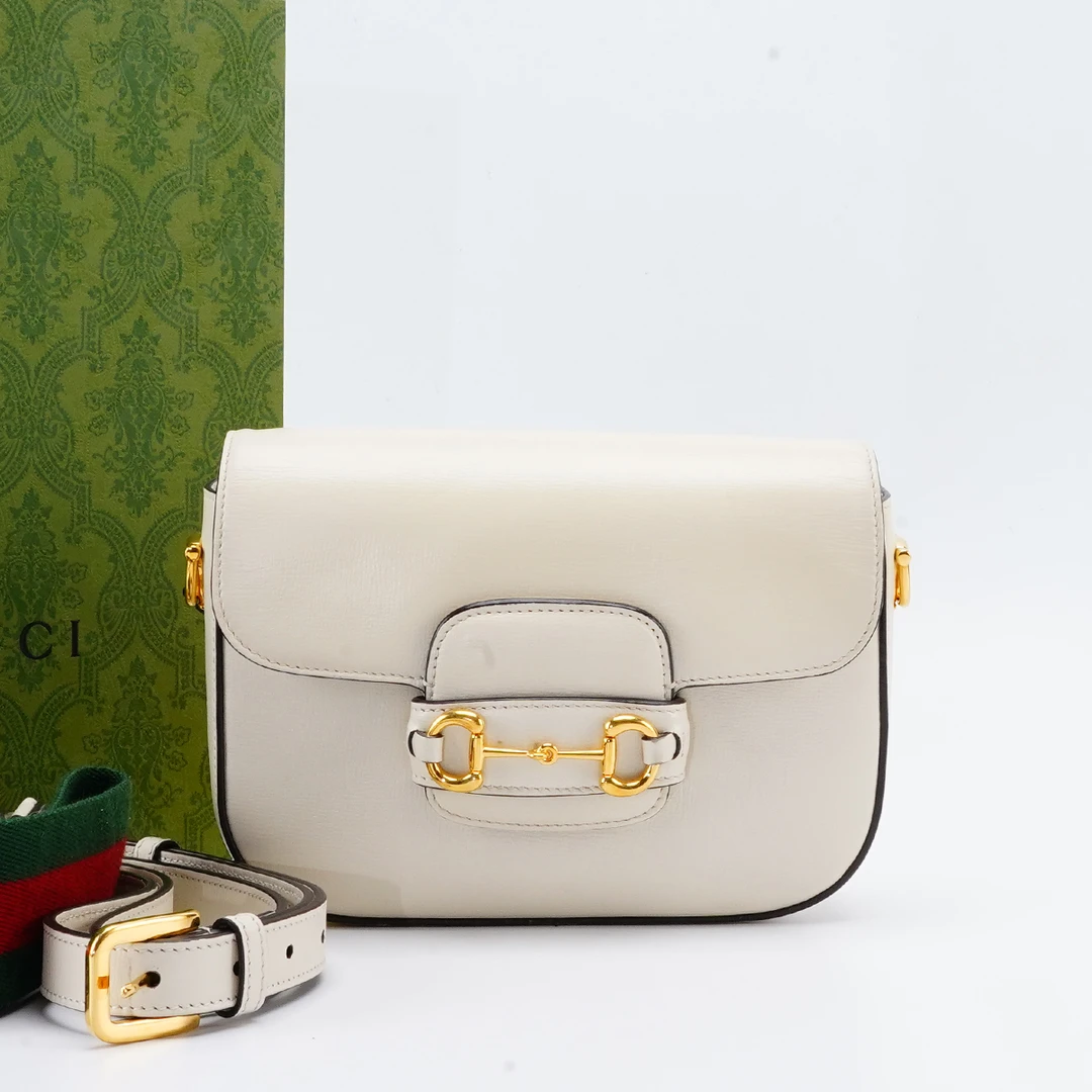 99新 GUCCI/古驰 1955mini包白色/BG22016521
