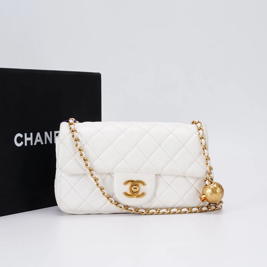 95新 Chanel/香奈儿 【桔夕白菜】cf大mini金球包/BG22013052