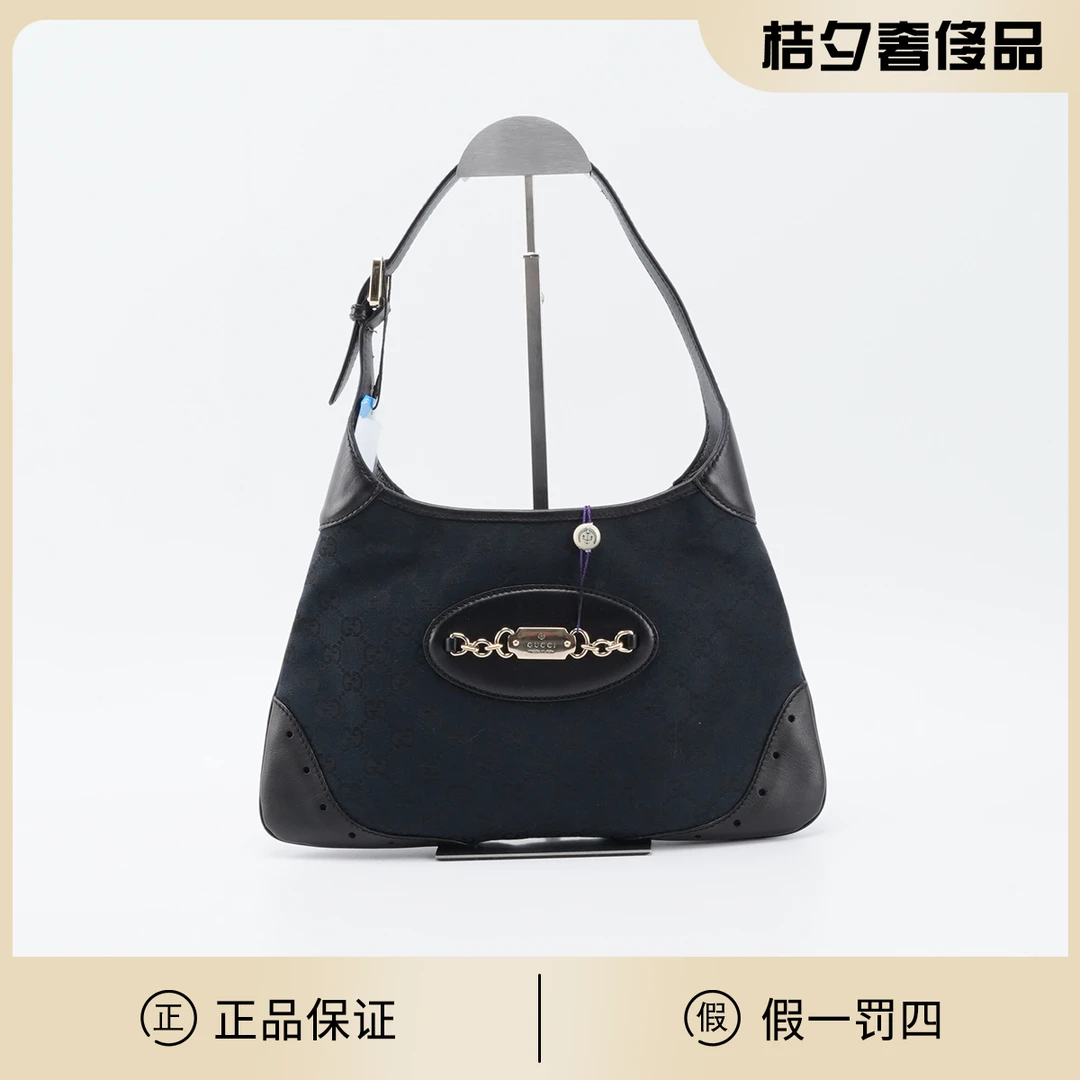 95新 GUCCI/古驰 【桔夕静文】 Jackie 马衔扣单肩包/BGH004140012