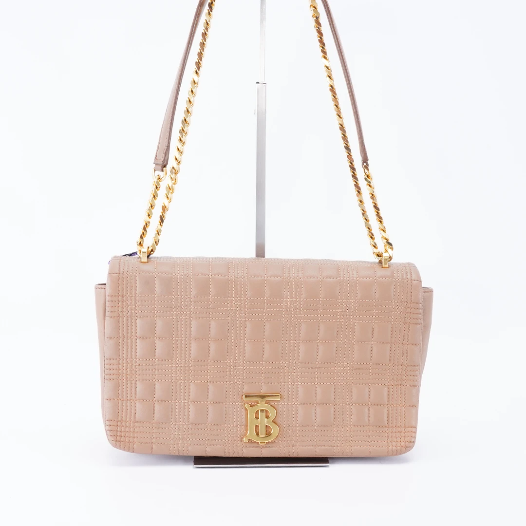 95新 BURBERRY/博柏利 【白菜】 Lola中号链条包/BG23000289