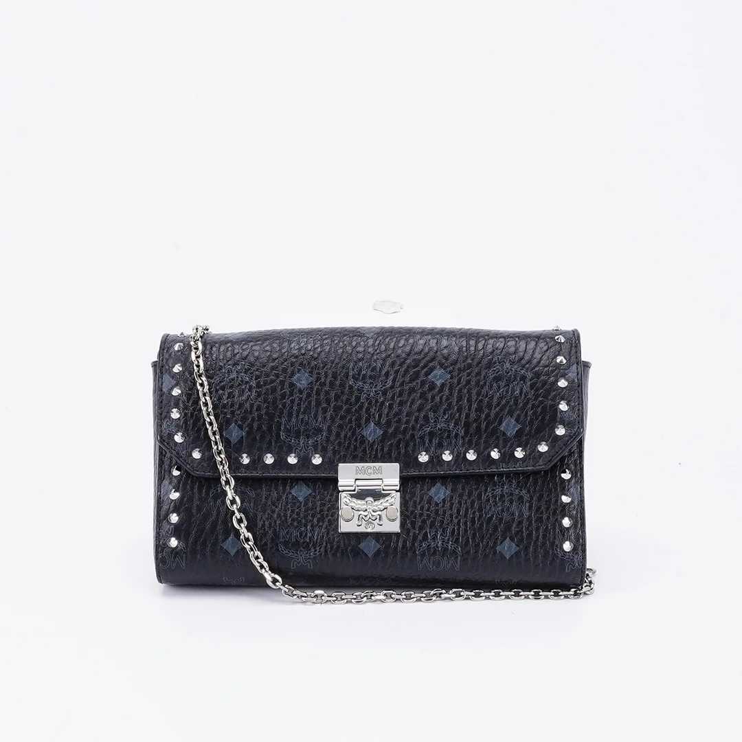 95新 MCM MCM【一口价】 链条包中号新款铆钉款/BG22011445