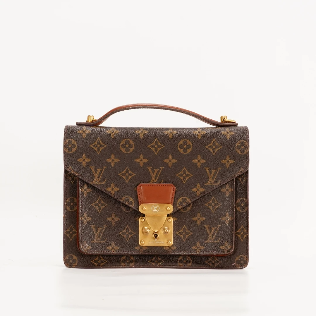 95新 LouisVuitton/路易威登 【桔夕白菜】中古蒙梭邮差26包/换配皮