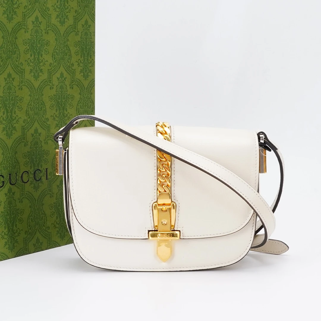 95新 GUCCI/古驰 【桔夕牛姐】sylvie1969马鞍包小号/BG22014645