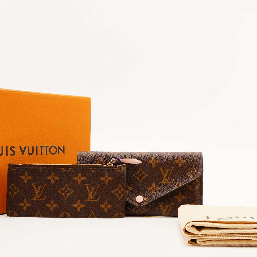 99新 LouisVuitton/路易威登 Louis Vuitton粉豆豆钱包二合一