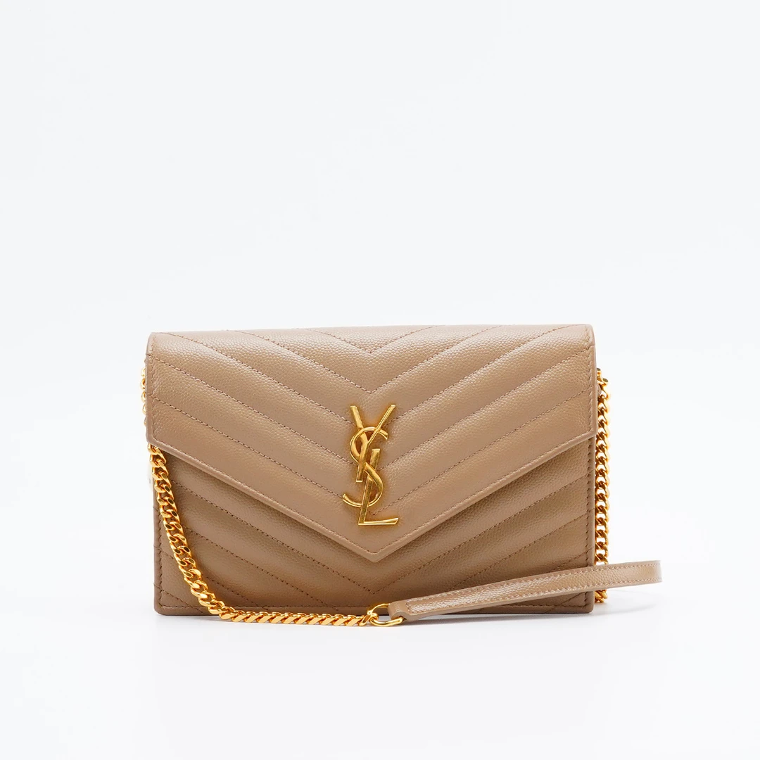 99新 YSL/圣罗兰 【桔夕牛姐】信封包小号鱼子酱/BG22006633/98新