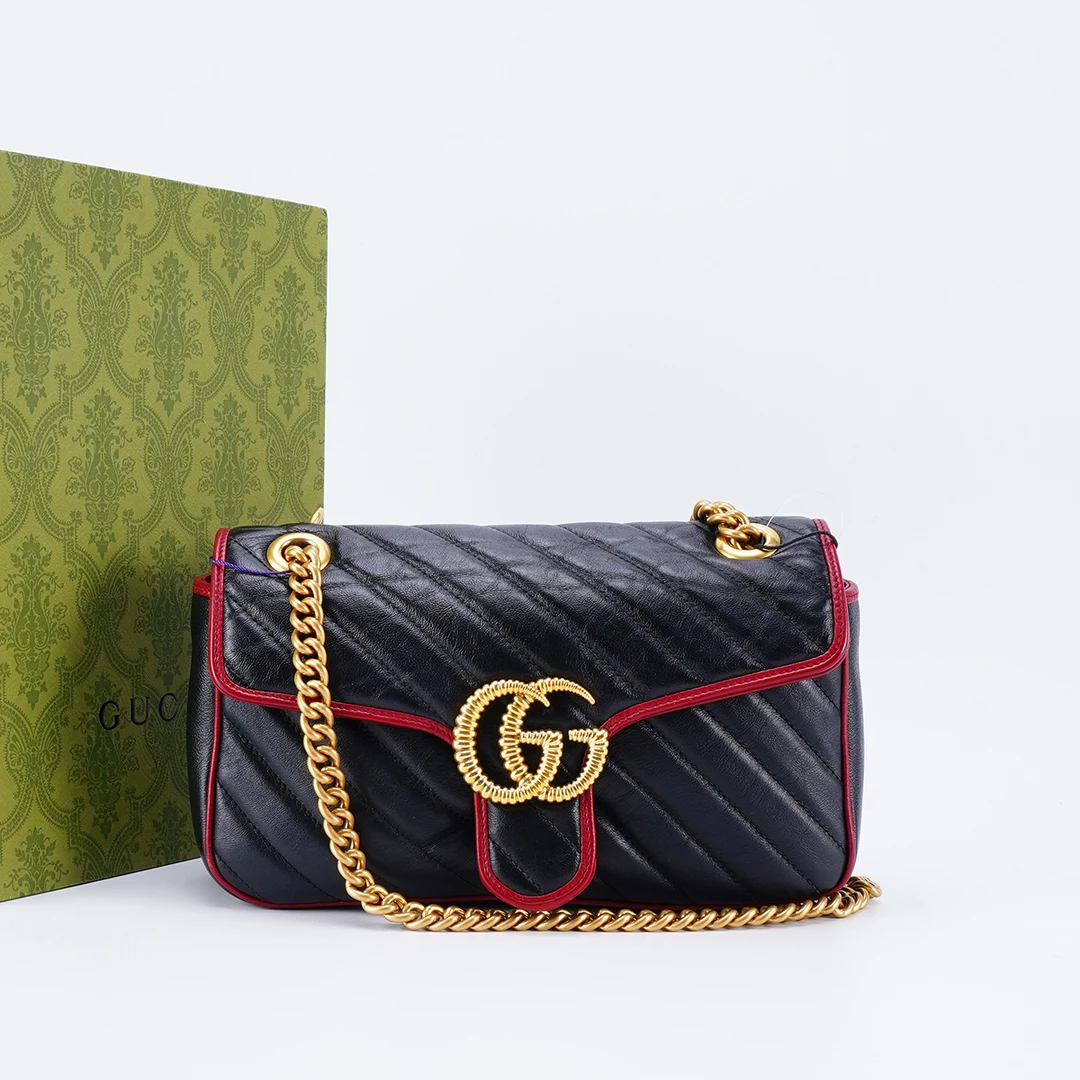 95新 GUCCI/古驰 【桔夕白菜】马蒙26包/BG22011574