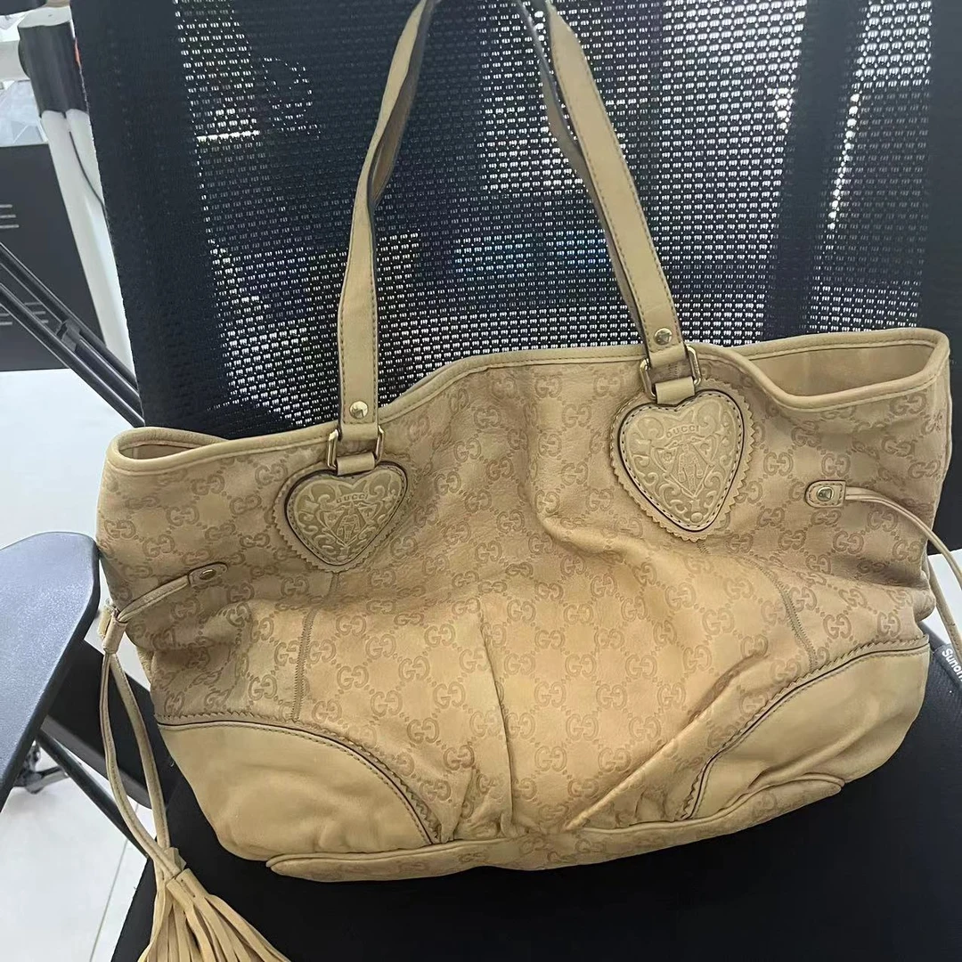 95新 GUCCI/古驰 【桔夕牛姐】流苏托特中号/BG22014109