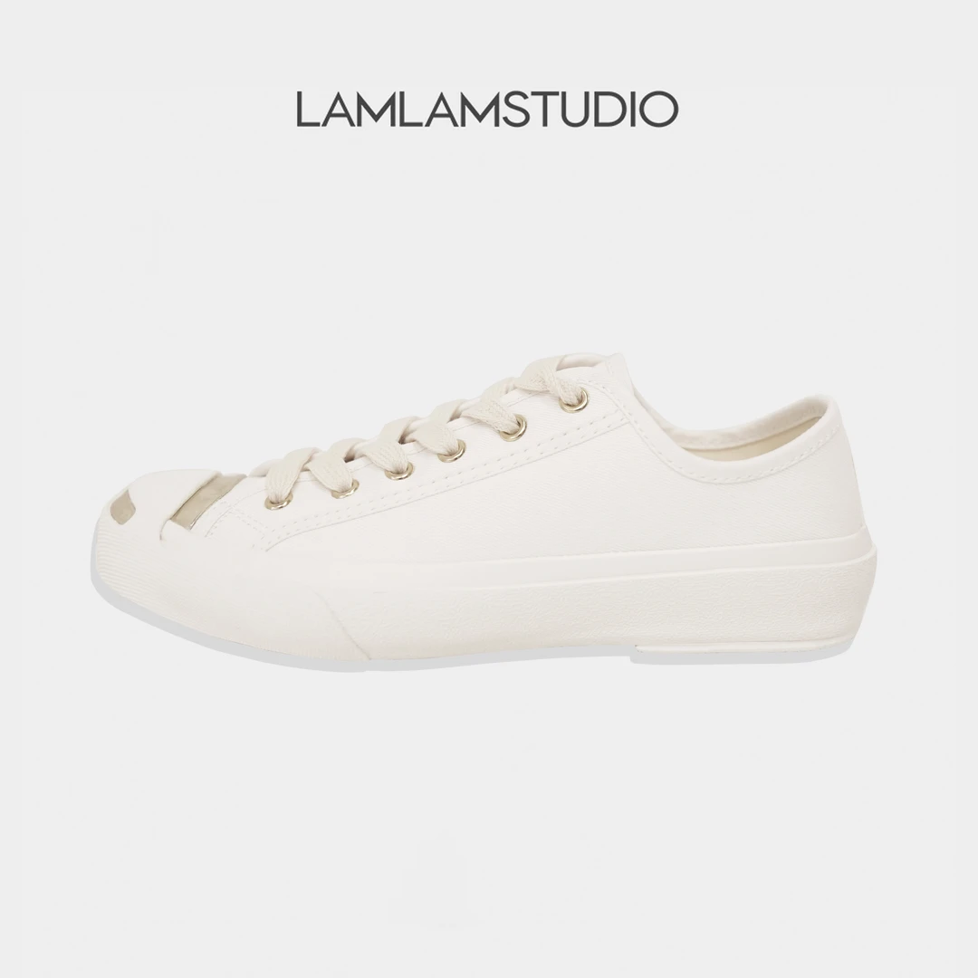 “开口笑”品牌鞋子夏天女款厚底小白鞋透气运动高档 张一琳