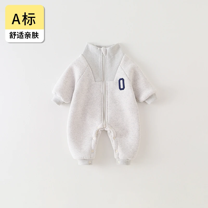 连体衣秋冬款男宝宝衣服加绒加厚超萌小孩卫衣婴婴儿衣服秋冬款