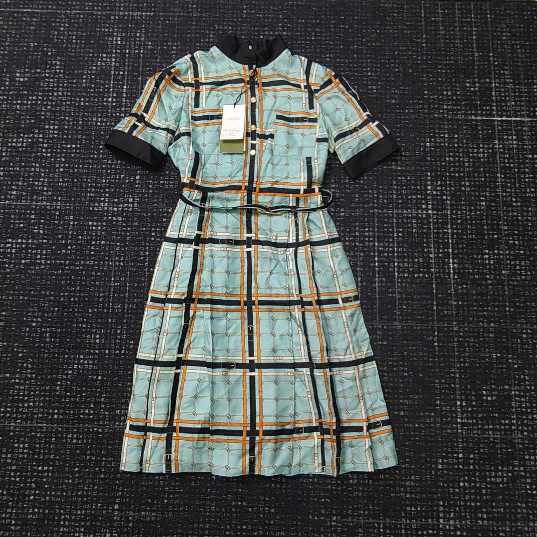 Gucci 真丝连衣裙 36码 99新带吊 001838