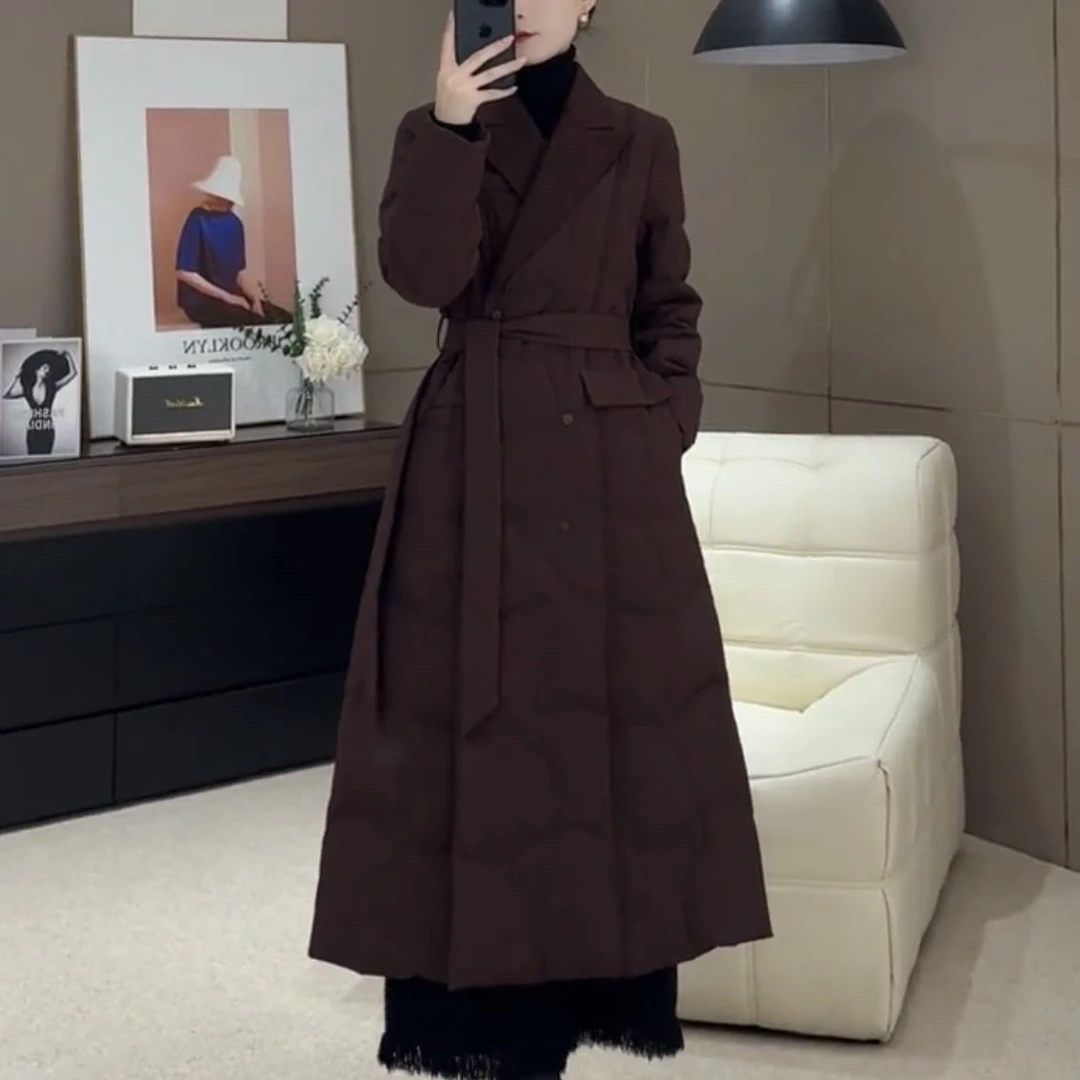 现货（好羽绒）90白鸭绒2024羽绒服气质高品质显瘦保暖冬外套S-XL