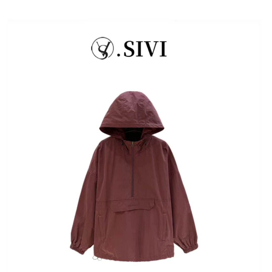 熙薇冲锋衣外套【热情似火】2024早秋新款时尚休闲气质上衣F6437