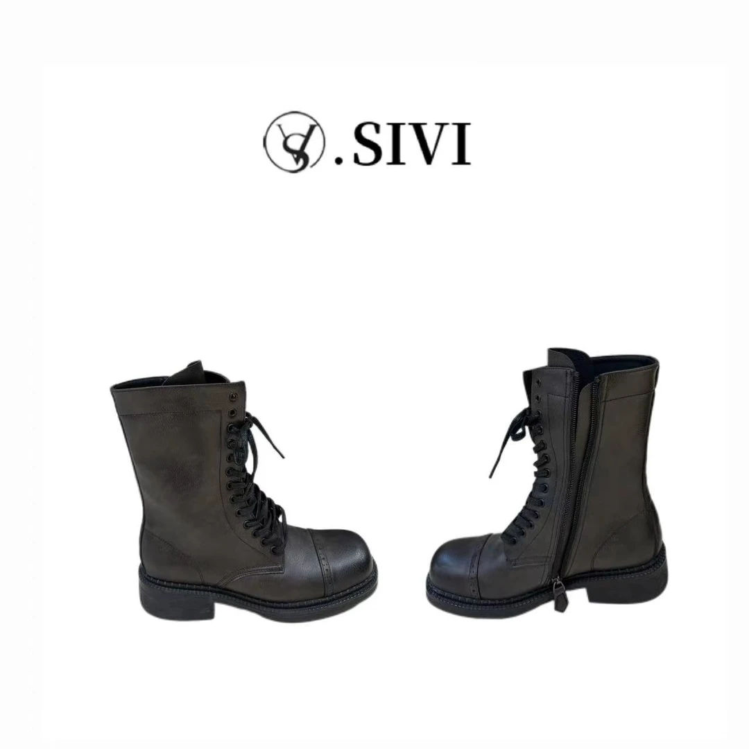 【熙薇品牌】2024秋季舒适新款保暖显高休闲百搭靴子F6499