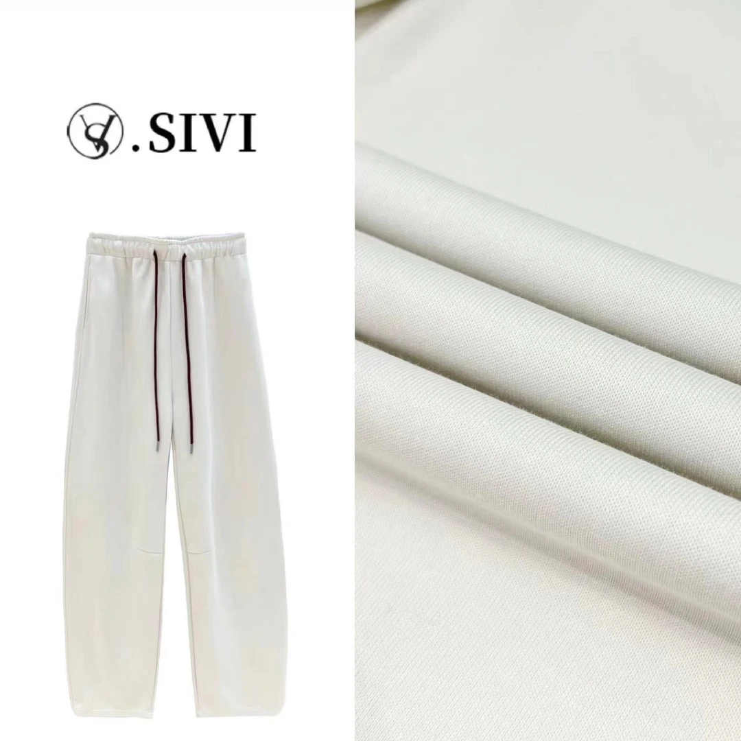 熙薇休闲弯刀裤【日落黄昏】秋冬新款时尚显瘦百搭裤F6755