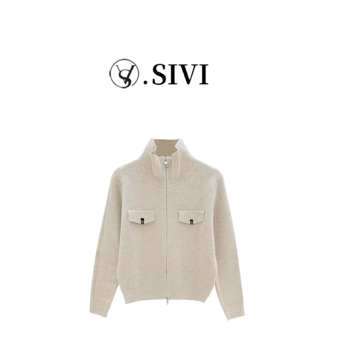 熙薇毛衣外套【霜尽晚秋】2024早秋新款时尚休闲气质百搭上衣F6124