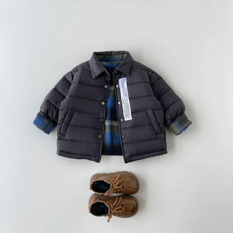 【亲子】雅鹿儿童羽绒服现货新款双面穿中大童保暖Y3H06Z00760