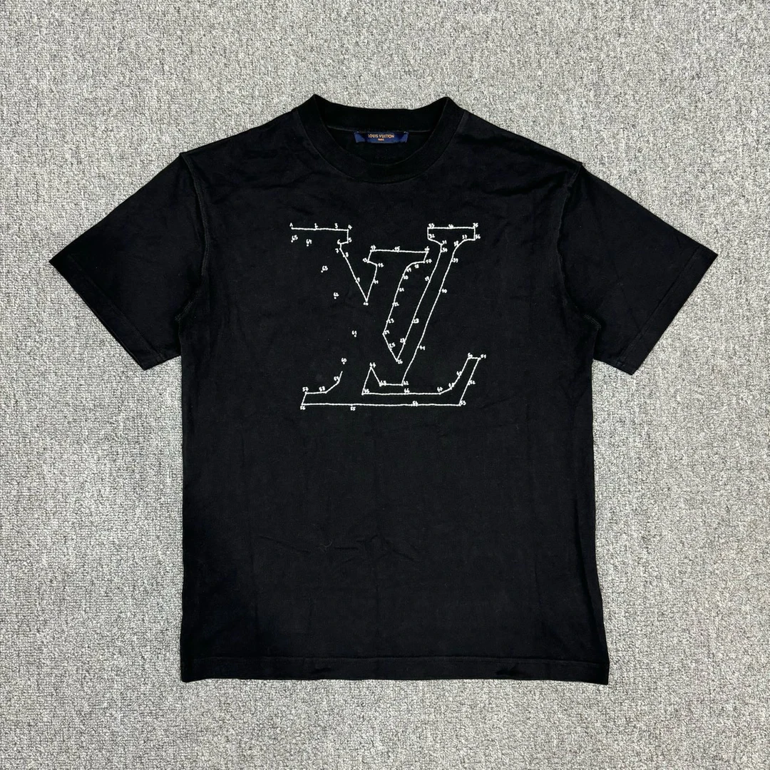 Louis Vuitton LV黑色连连看短袖 S码99新 8580129