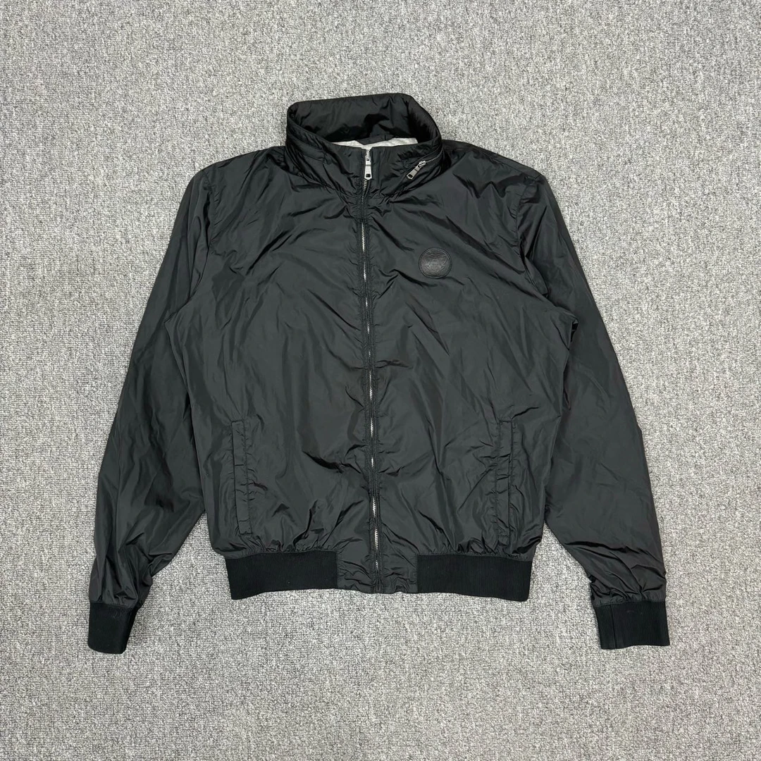 Gucci古驰 黑色胸口logo尼龙夹克外套 50码99新 8411088
