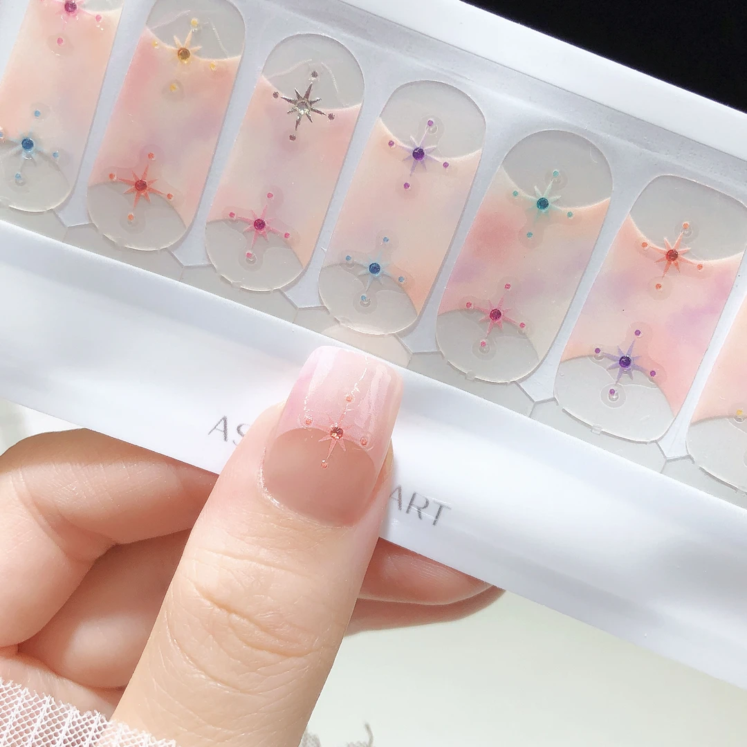 【光芒】asap美甲贴日常短甲成品甲油膜持久防水免封层指甲贴纸