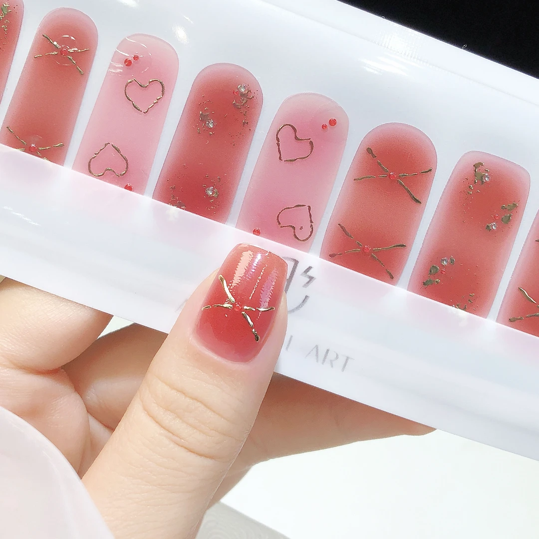 【流萤】asap美甲贴纸温柔显白短甲成品甲油膜防水免封层指甲贴纸