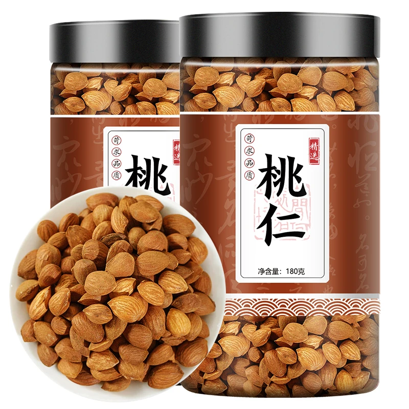 中药材叶菜新货桃仁180g 燀桃仁山桃仁带皮桃仁炒桃仁去皮桃仁