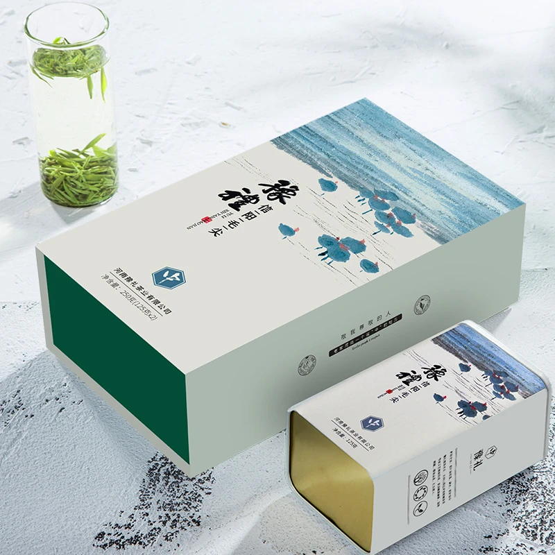 豫礼绿茶信阳毛尖 2025年明前嫩芽茶叶特级250g礼盒装商务茶礼