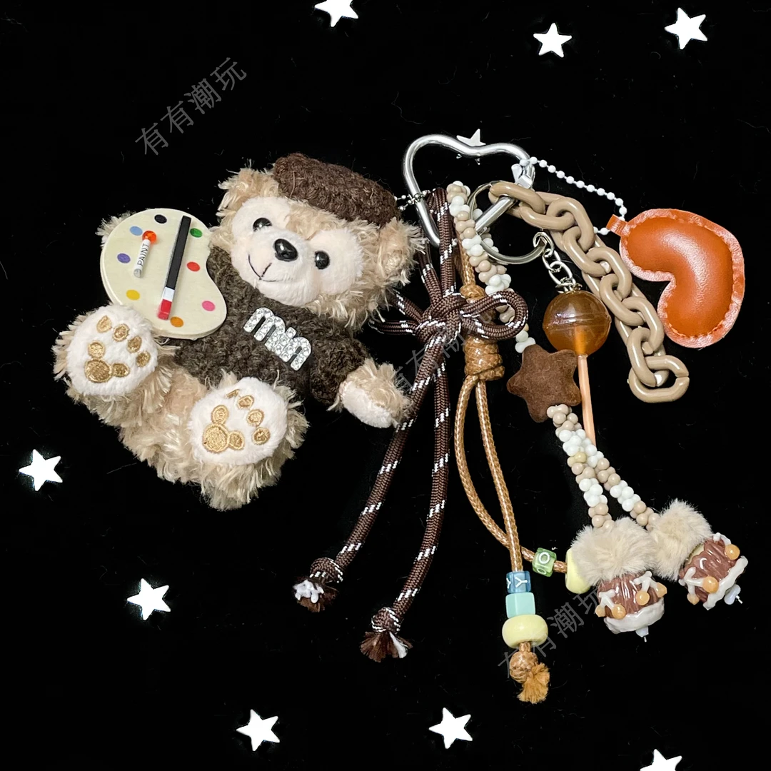 秋冬圣诞毛绒玩偶包挂挂件DIY原创手工