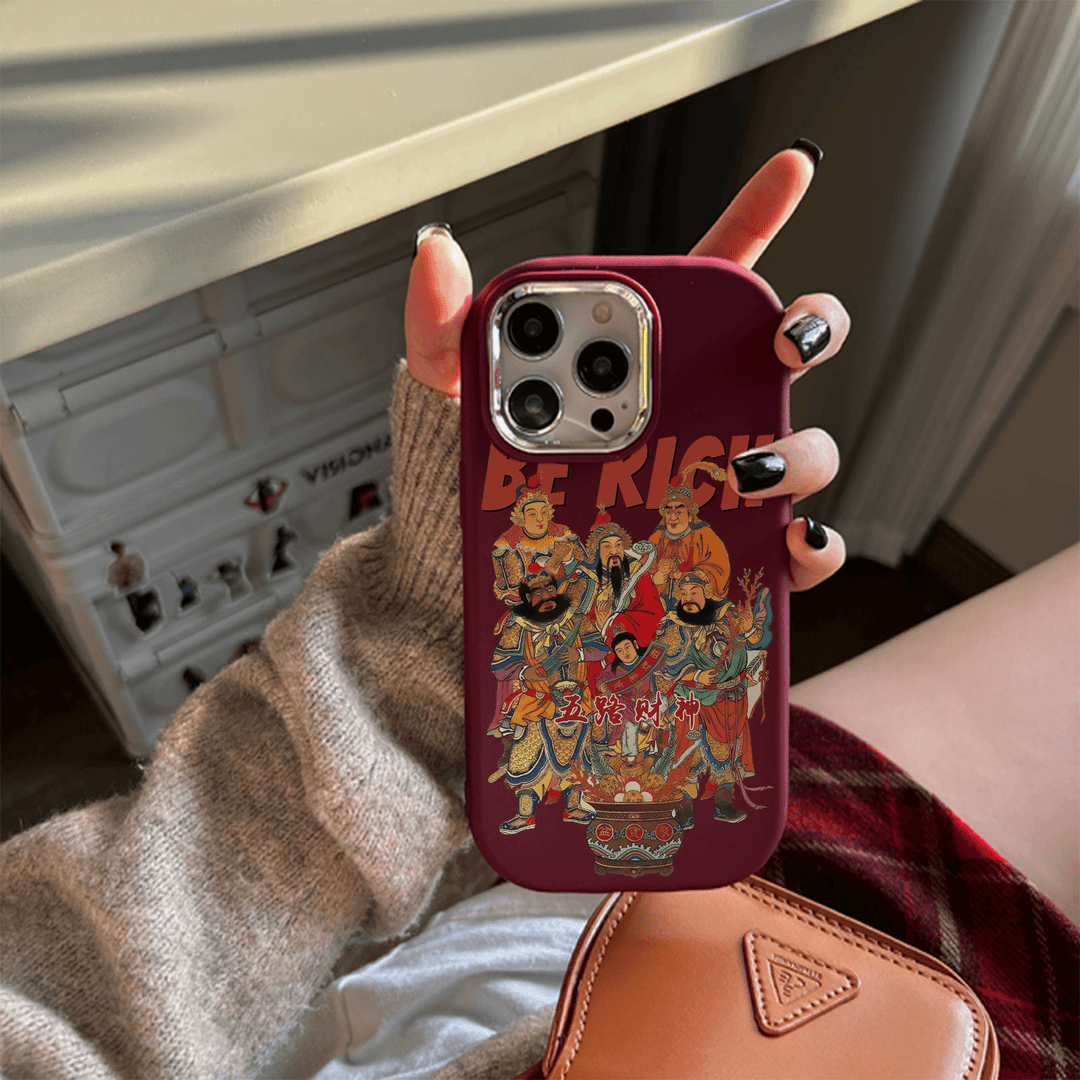 【谭松韵同款】五路财神苹果15promax手机壳iPhone14新13/12/11xr