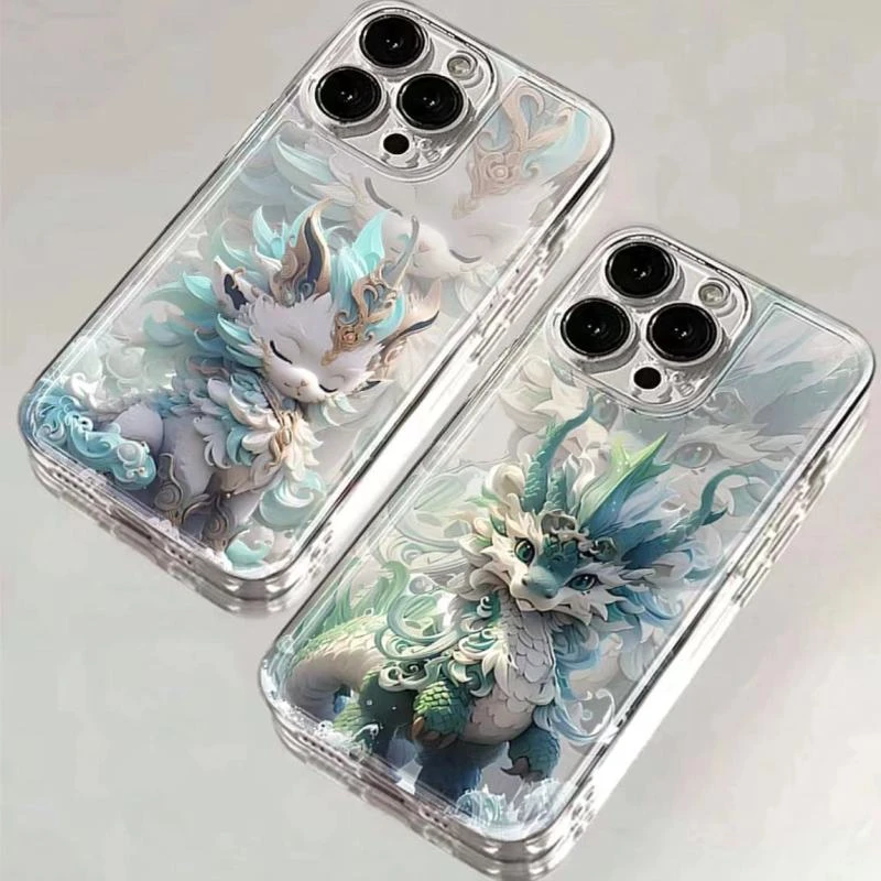 【谭松韵同款】龙年吉祥暴富iphone15苹果手机壳14promax软胶13/12