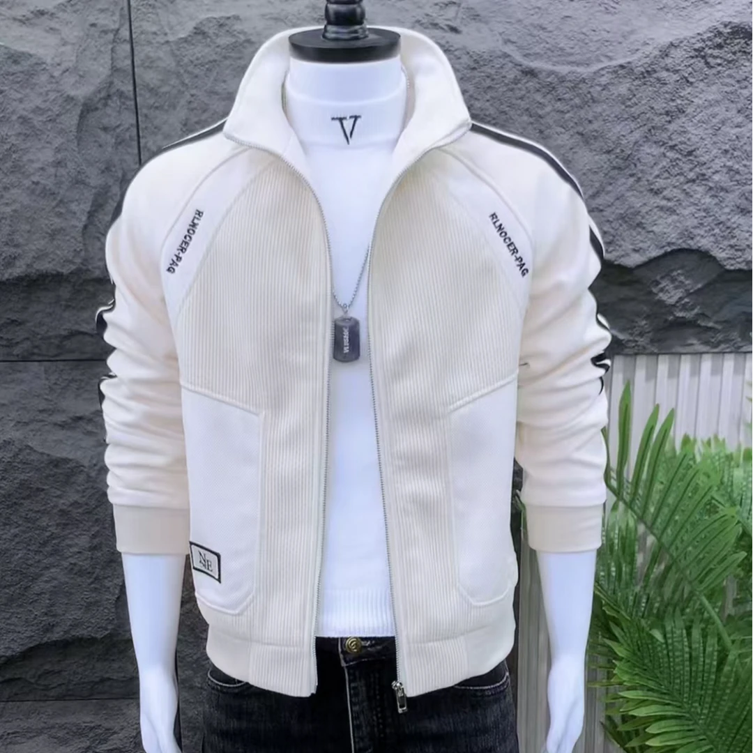 潮牌帅气男士气质韩版外套休闲百搭夹克休闲男外套2415