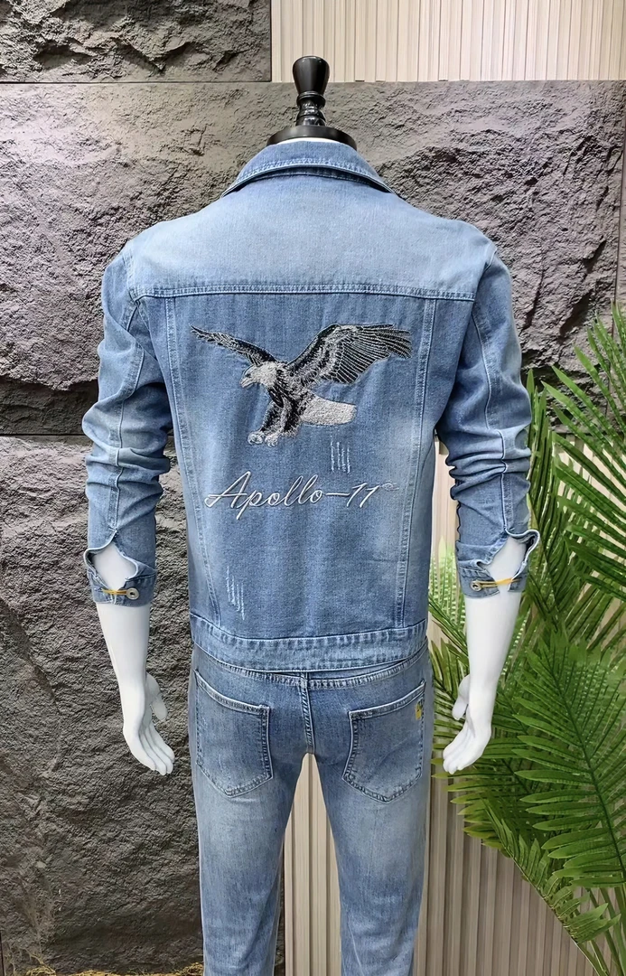 春秋季潮牌帅气男士气质韩版穿拍外套休闲男外套百搭水洗牛仔夹克