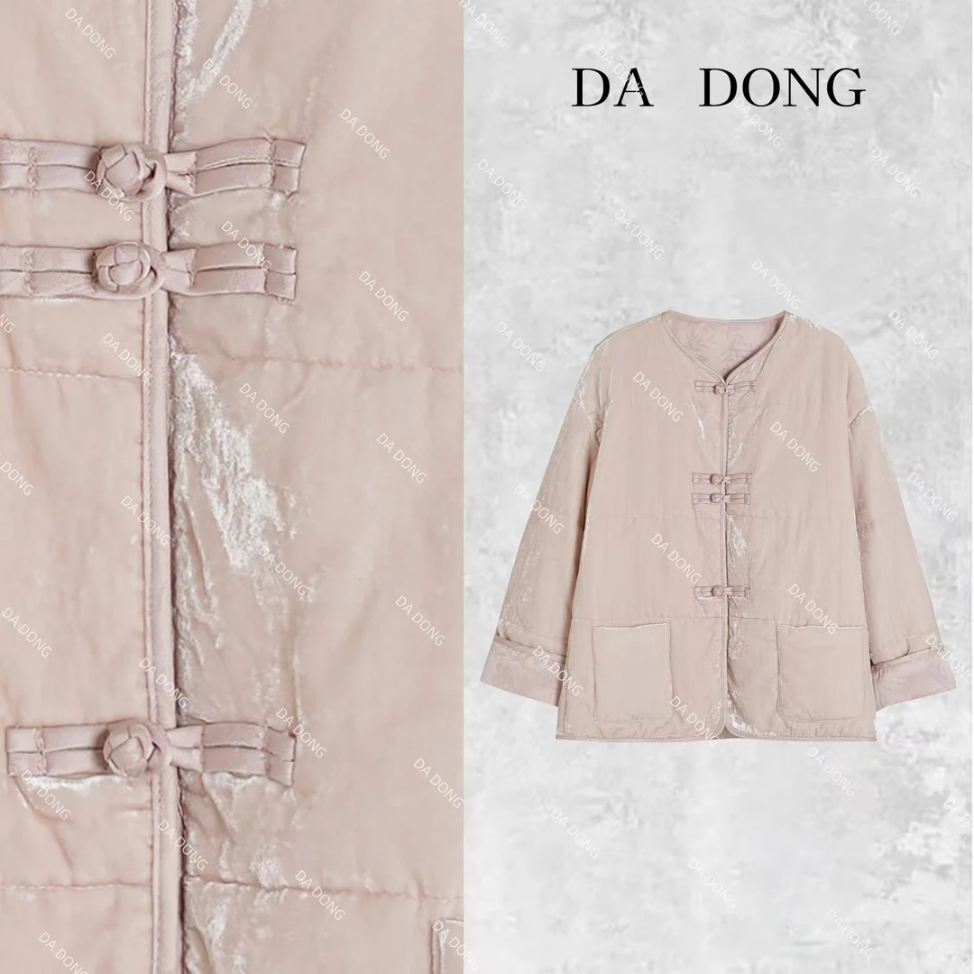 冬日恋--新中式国风休闲洋气女士复古宽松双面双穿秋冬加棉厚外套