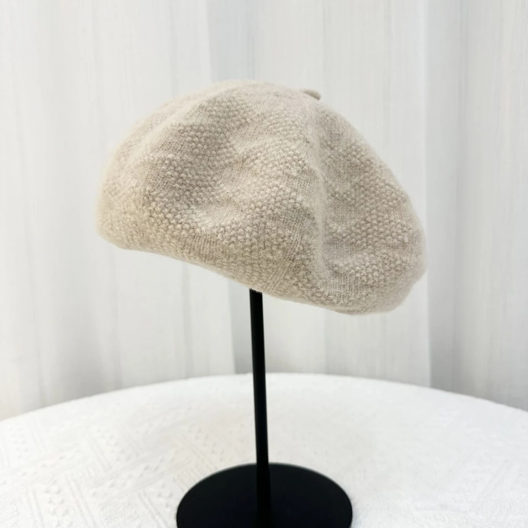 秋冬 暖冬新款 可凹造型 超暖羊毛贝雷帽