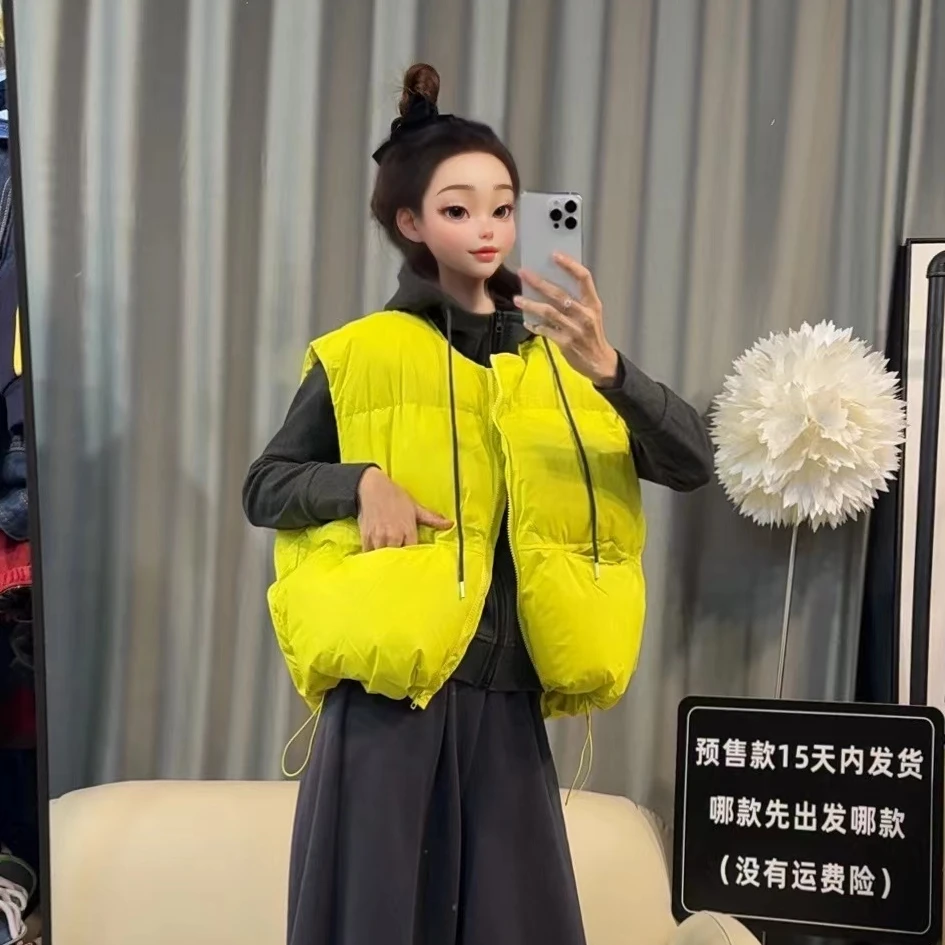 【文乐乐】秋季新款个性洋气时尚休闲潮流百搭豆包棉马夹3061