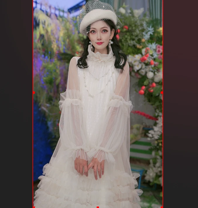 【粉黛搭配】淑女风蕾丝时尚百搭洋气宽松秋冬女士连衣裙251D001