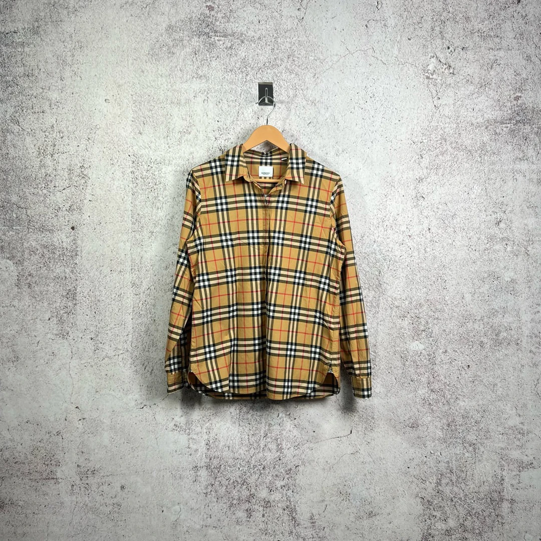 【99新】Burberry巴宝莉 新款 经典格子 衬衫 /Uk10码 /#2436