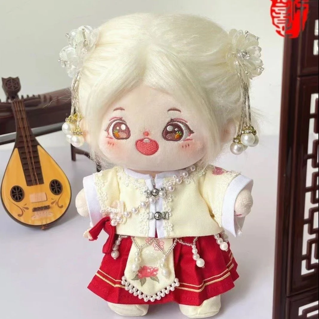 20厘米棉花娃娃衣服娃衣汉服套装玩偶衣服棉花娃娃包邮现货无属性