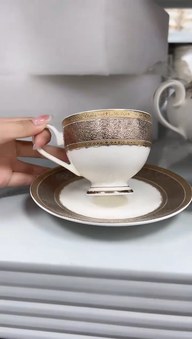 【闪购商品】瓷片咖啡杯碟  微瑕 福利价