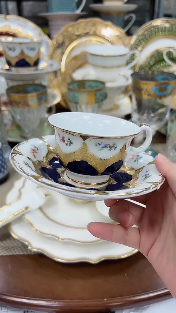 【闪购商品】瓷片90cc咖啡杯碟 尾单