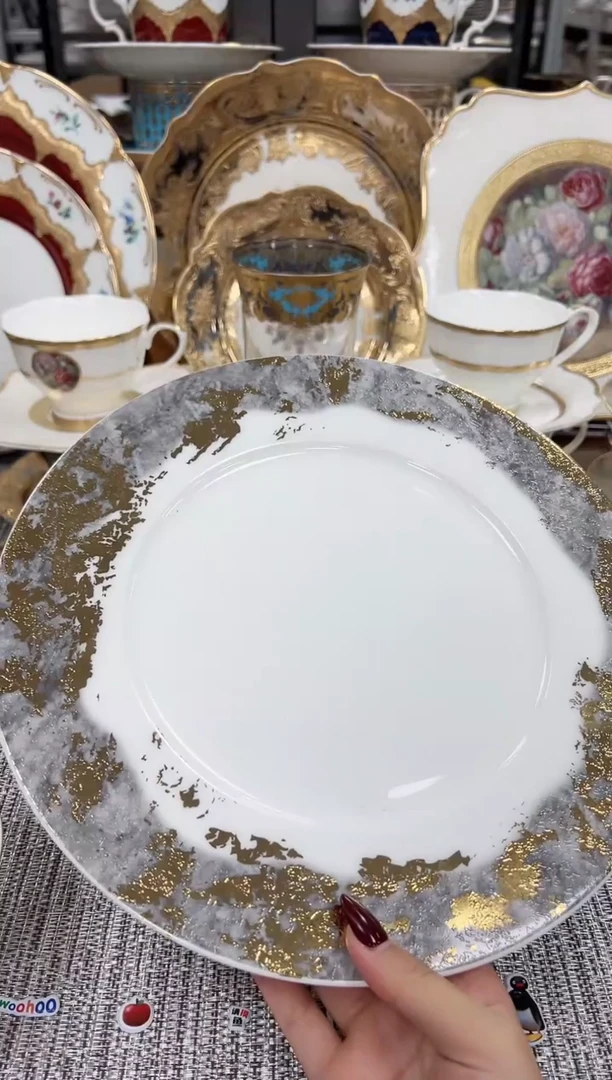 【闪购商品】瓷片10.5英寸平盘 微瑕  尾单福利价