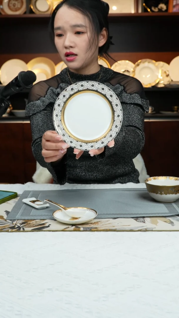 【闪购商品】瓷摆件6英寸骨碟 3个
