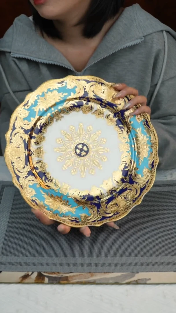 【闪购商品】瓷摆件11英寸平盘 微瑕