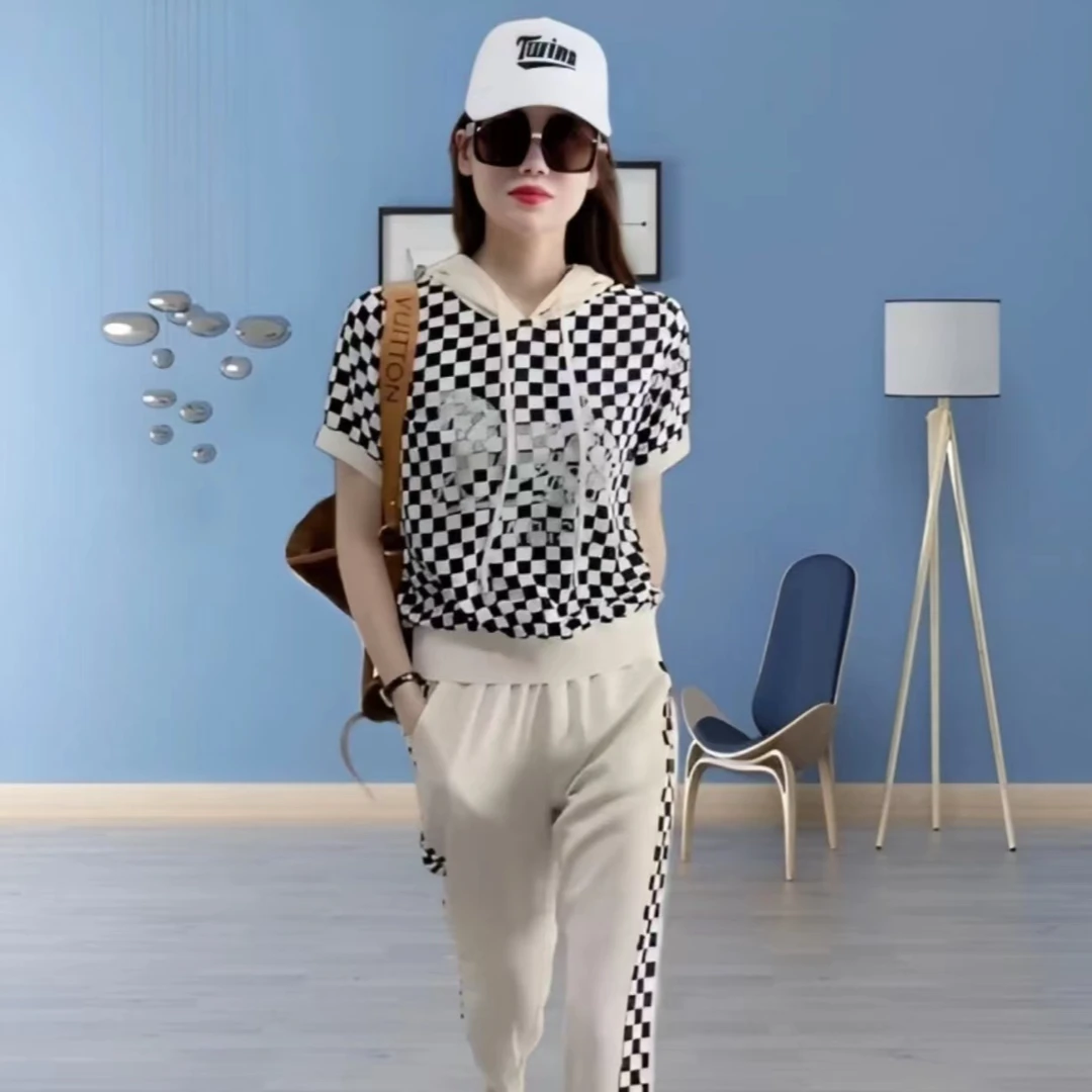 短袖套装运动洋气时尚休闲夏季减龄短袖套装运动洋气时尚休闲夏季