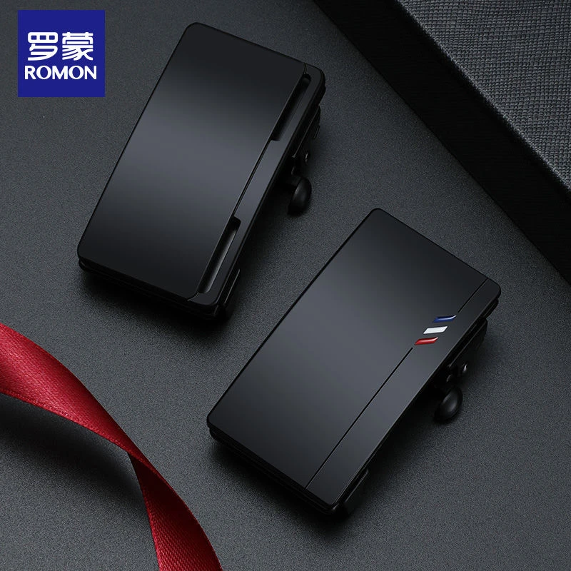 罗蒙无牙无孔内穿式自动扣头男3.3cm皮带扣无齿无卡槽裤腰带内扣