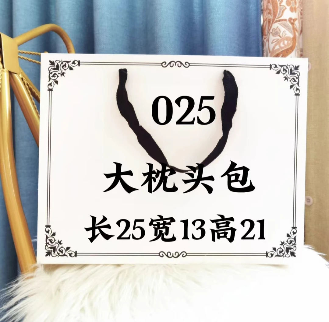 AC 025 潮流 时尚 百搭 气质 轻奢 大号枕头包 6556