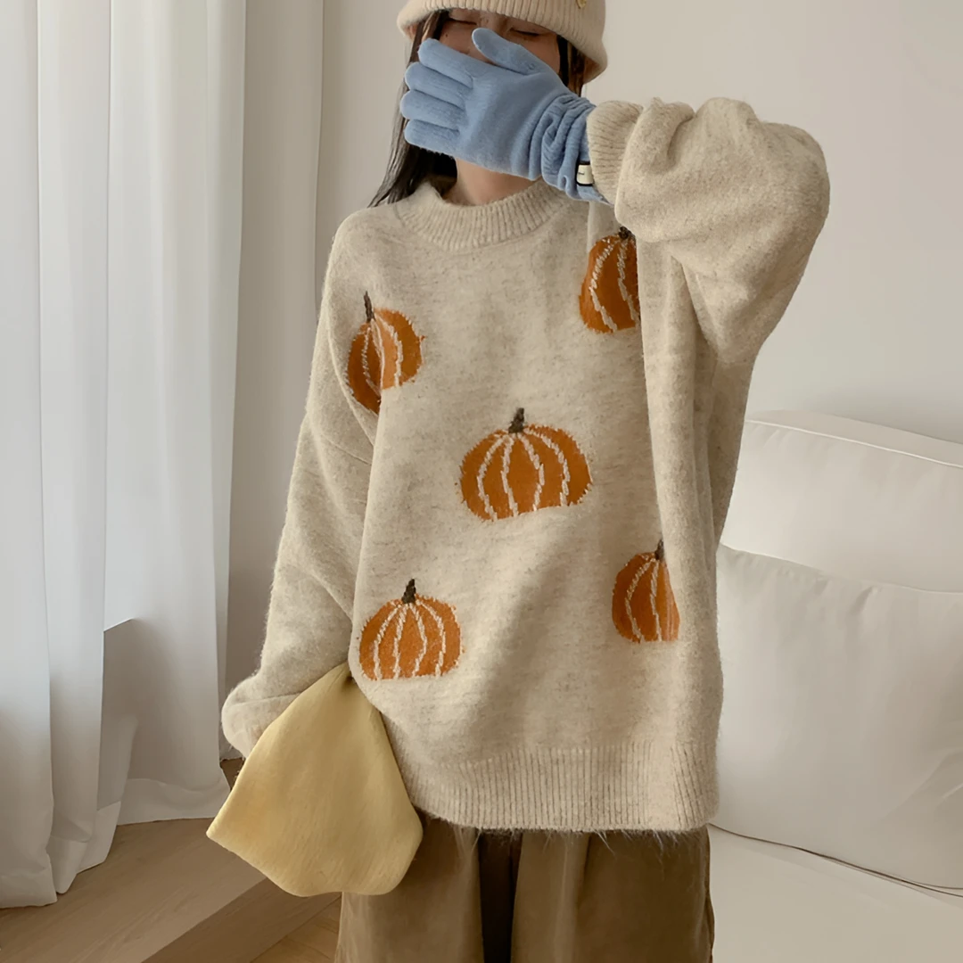 2024新款长款针织衫女宽松慵懒秋冬保暖百搭韩版