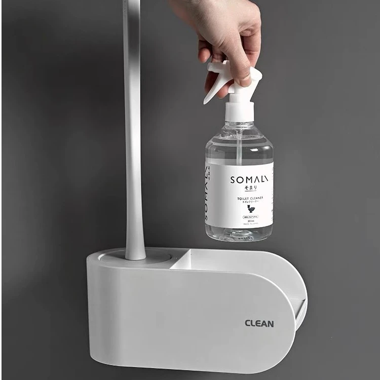 马桶刷子无死角清洁卫生间洗马桶刷套装长柄清洁刷免打孔洗厕所刷