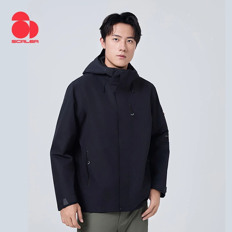 SCALER/思凯乐男女款软壳两件套冲锋衣登山徒步冲锋衣F2415986