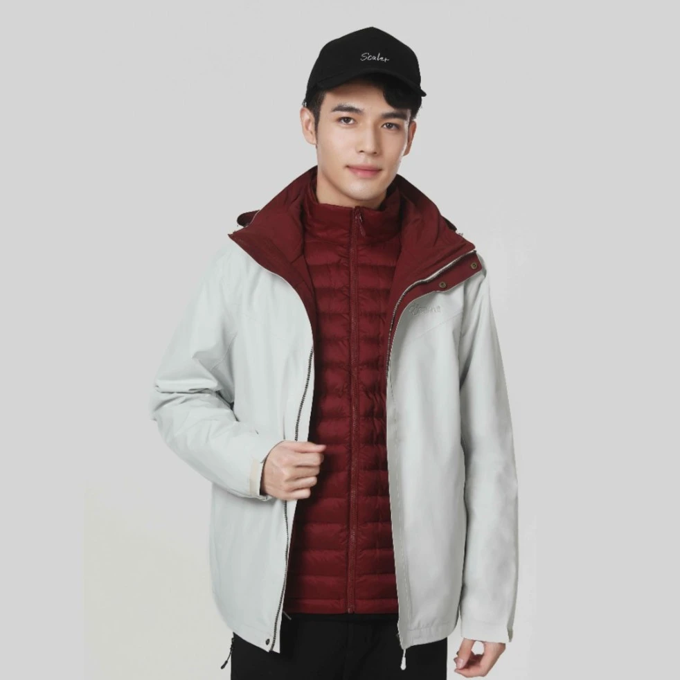 SCALER/思凯乐户外防风男防水三合一冲锋衣保暖透气F9124410