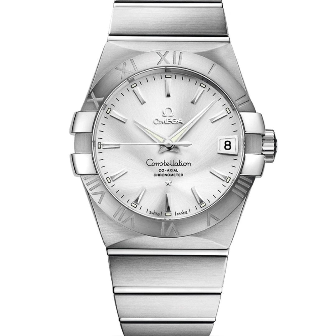 99新 Omega/欧米茄 星座有卡/男士自动机械38mm/公价44400